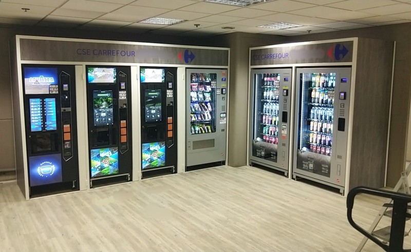 Mise à disposition de distributeurs automatiques pour une grande surface à Toulon 